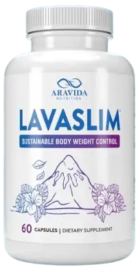 LavaSlim supplement Bottle front view
